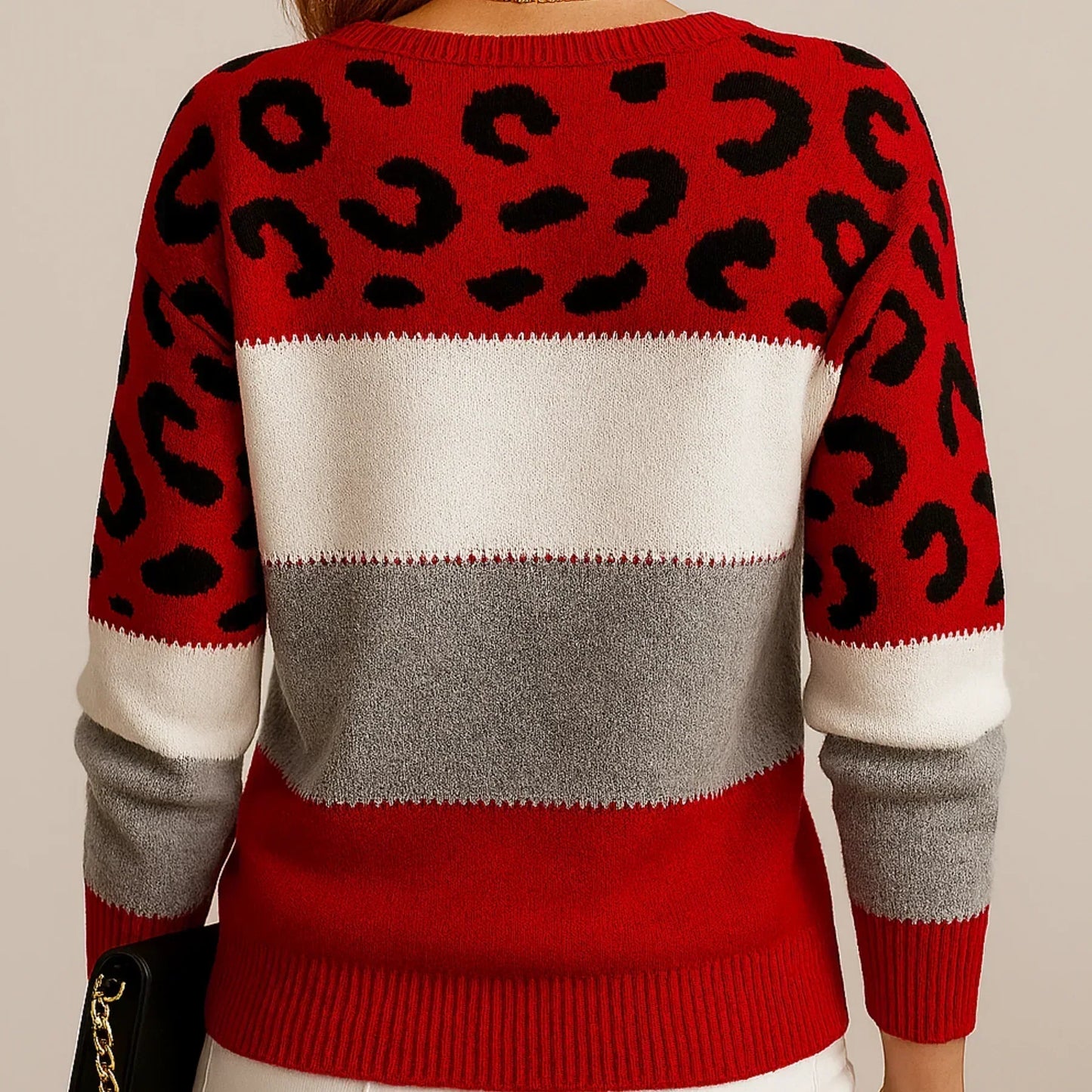 Pasca™ | Suéter de punto con diseño de leopardo