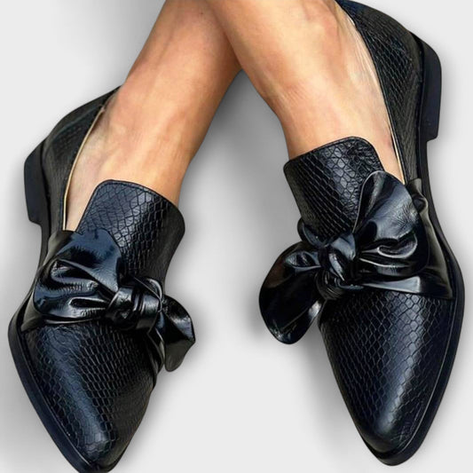 Claudia - Mocasines con detalle de lazo
