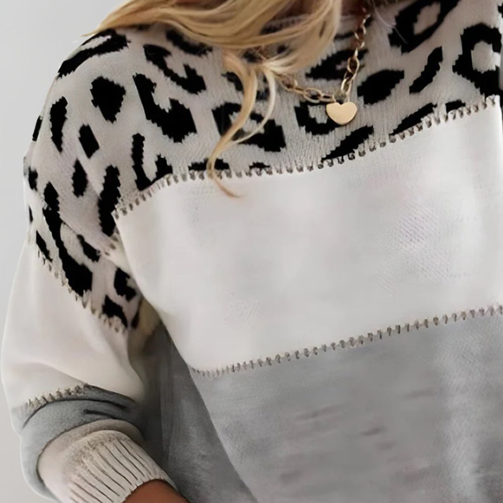 Pasca™ | Suéter de punto con diseño de leopardo