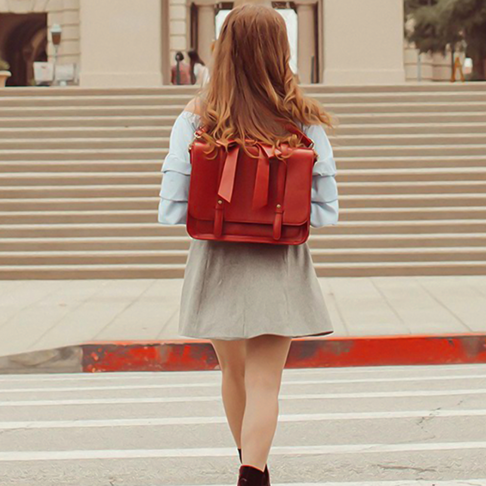 Knoten | Bolsa Retro Twist en Azul-Rosa