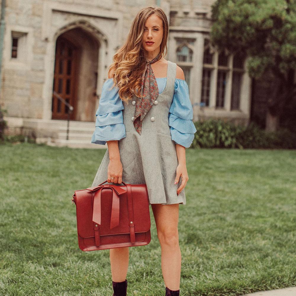 Knoten | Bolsa Retro Twist en Azul-Rosa