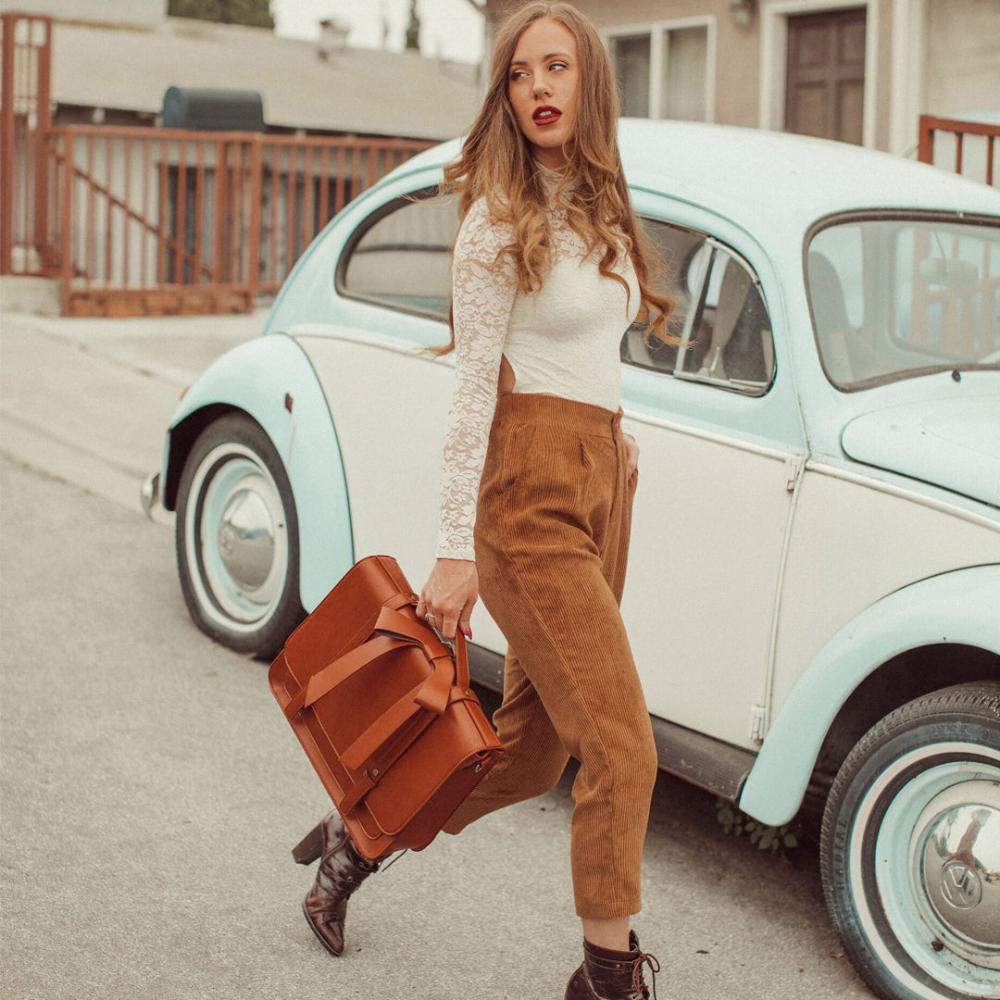 Knoten | Bolsa Retro Twist en Azul-Rosa
