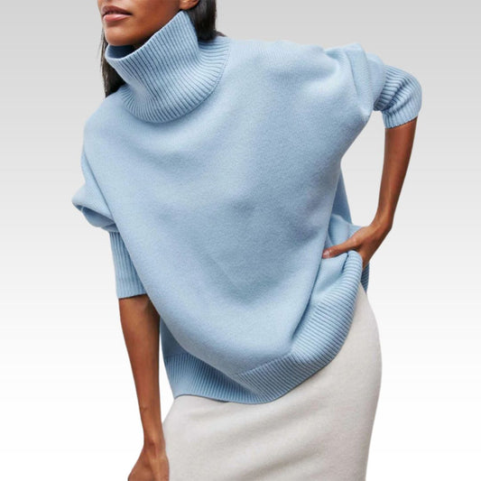 Amelia | Elegante suéter de cuello alto de punto