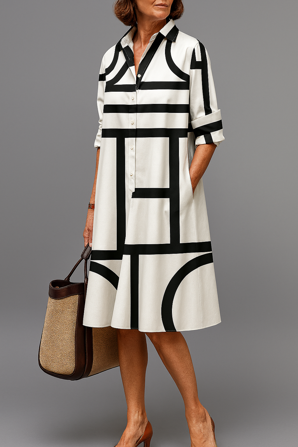 Brigitte™ | Vestido Midi de Elegancia Sin Esfuerzo
