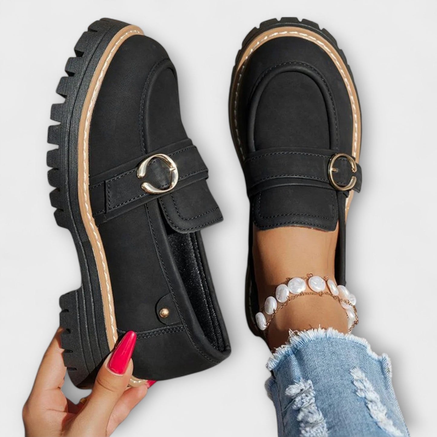 Lora – Zapatilla Legere con Punta Redonda