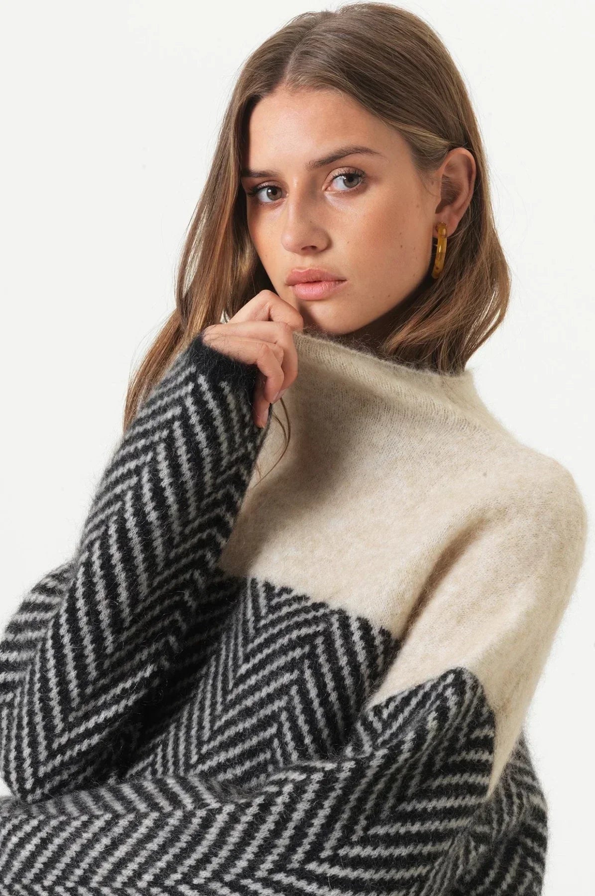 ADELIE | Suéter de cuello alto premium de elegante tejido